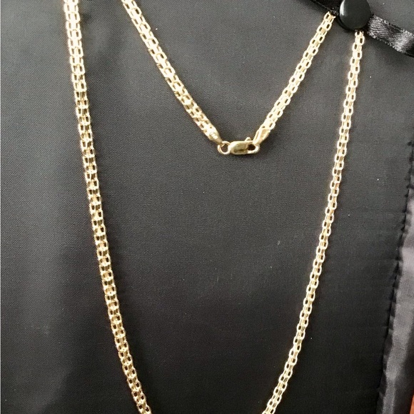 JTV 10K Yellow Gold Bismark Chain Necklace